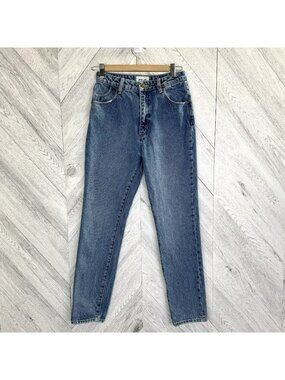 Rollas Jeans Dusters High Rise Slim Womens Size 26 Blue Denim Organic Cotton